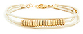 Beaded Leatherette Cord Bracelet