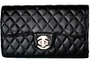 Quilted Twist Buckle Clutch