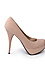 Patent Suede Nude Heels Thumb 1