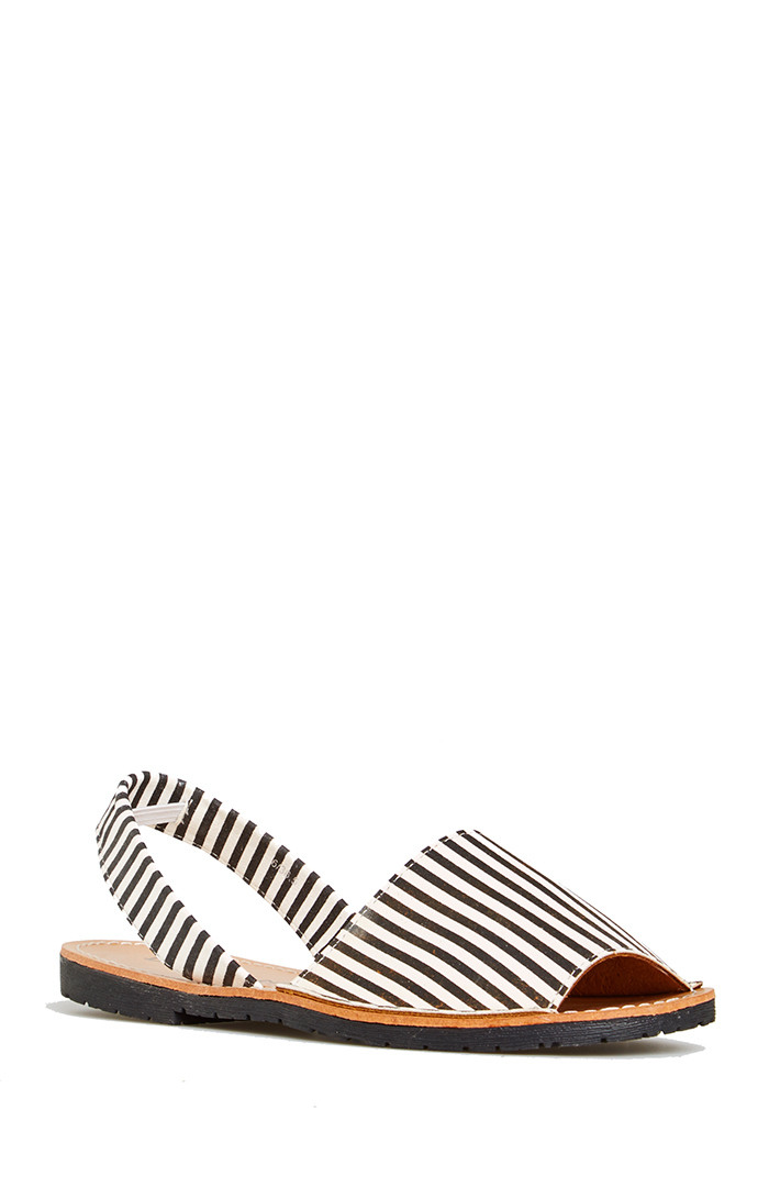 Dirty Laundry Elevate Sandals in Black/White | DAILYLOOK