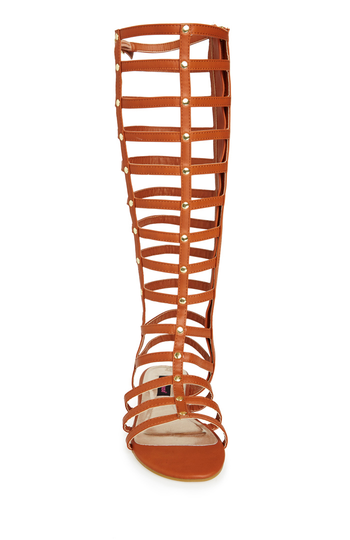 copper gladiator sandals