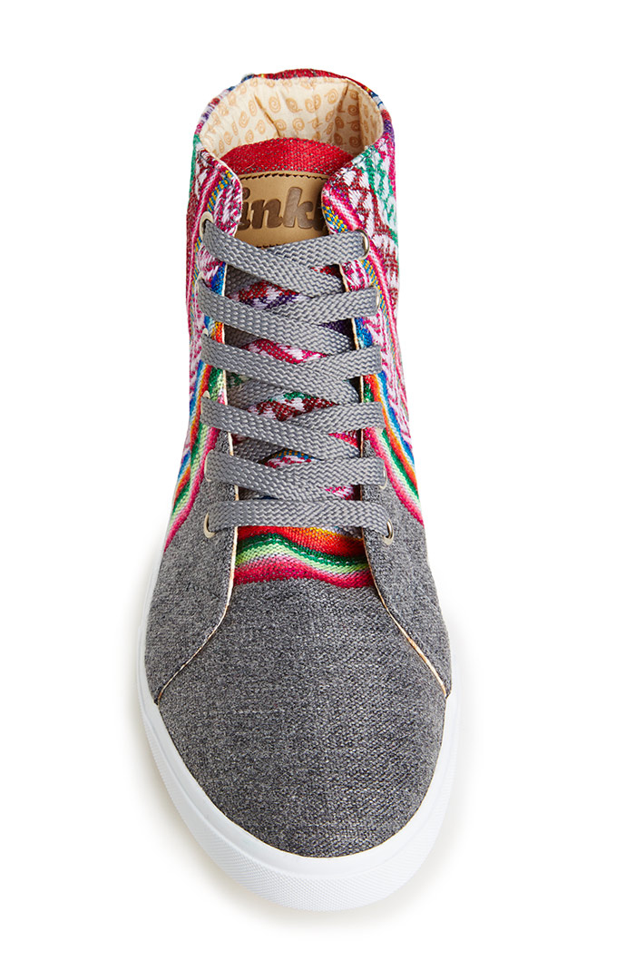 Inkkas Slate High Top Sneakers in Floral Multi DAILYLOOK