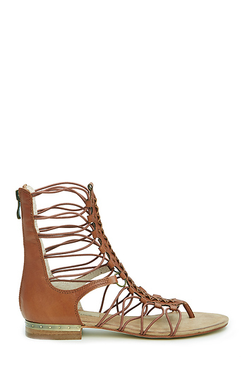 MIA Limited Edition Czar Sandals in Cognac | DAILYLOOK