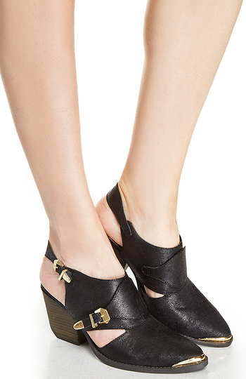 Ankle Cut-Out Booties Slide 1