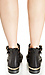 Strappy Metallic Accent Booties Thumb 3