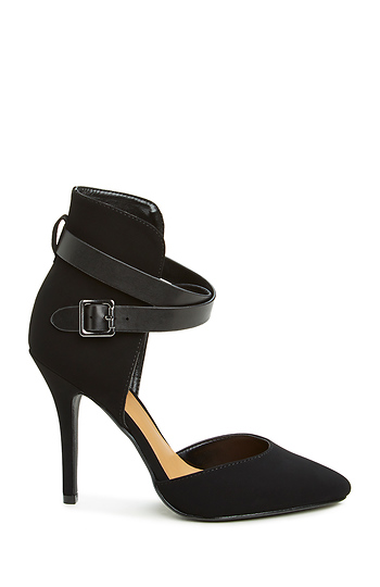 Crisscross Strap Heels Slide 1