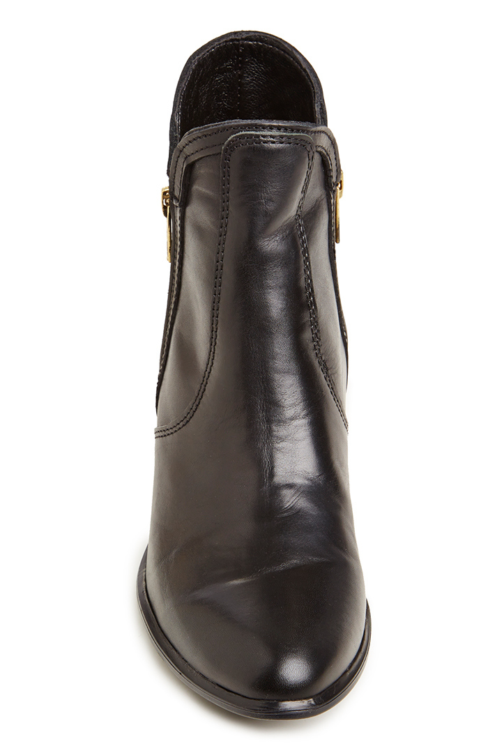 steve madden black booties with zipper