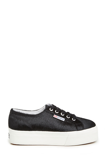 Superga Thick Sole Pony Hair Sneakers Slide 1