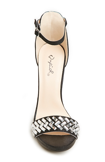 Taryn Sequin High Heels in Black | DAILYLOOK