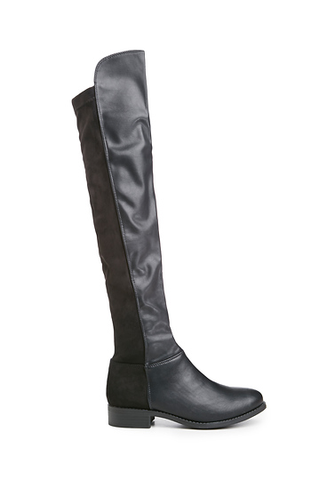 Vegan Leather Knee-High Boots Slide 1