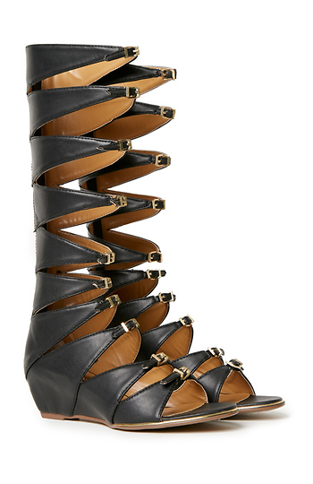 Report by Signature Faux Leather Geri Gladiator Sandals Slide 1