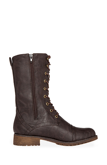 the modern utility lace up boot