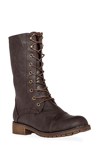 the modern utility lace up boot