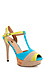 Color Block Cork Platforms Thumb 2