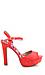 Coral Peep Toe Ankle Strap Shoes Thumb 1