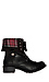 Plaid Fold Over Combat  Boots Thumb 1