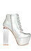 Lucite Heel Platform Booties Thumb 5