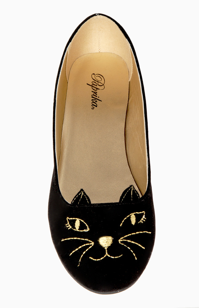 Black Cat Flats in Black DAILYLOOK