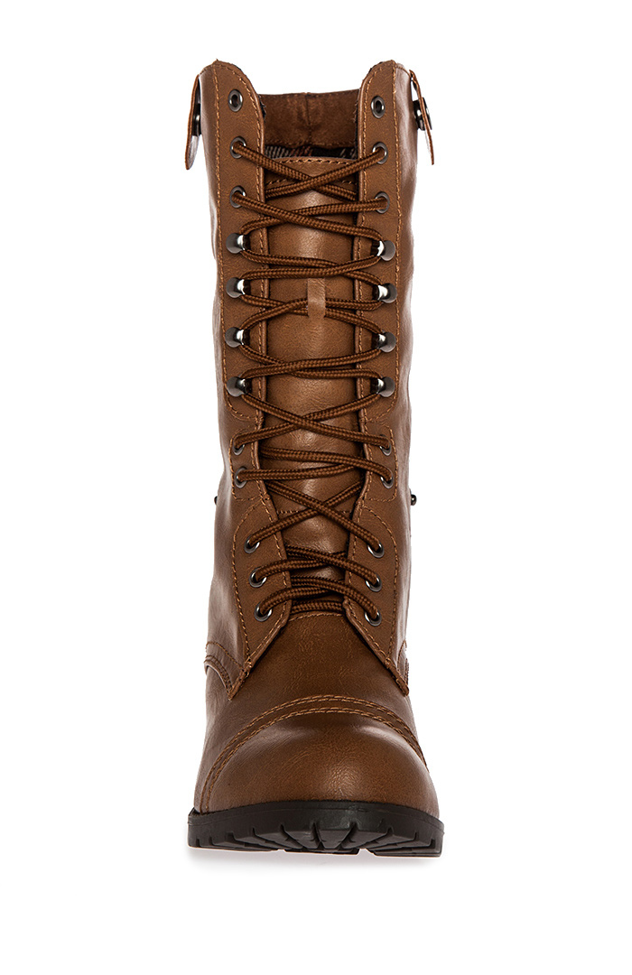 beige fold over boots