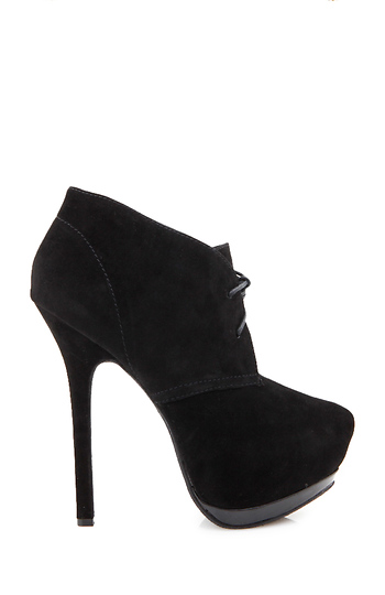 Pointed Toe Suede Booties Slide 1