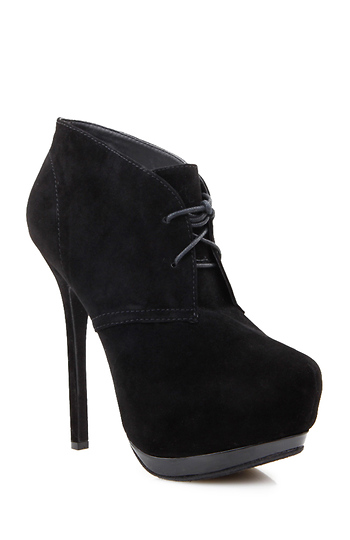 pointed suede booties