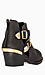 Metallic Cutout Ankle Boots Thumb 3