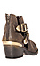 Metallic Cutout Ankle Boots Thumb 3