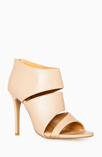 Sliced Open Toe Heels Slide 1