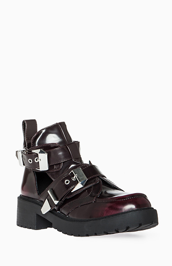 Utility Cutout Ankle Boots Slide 1