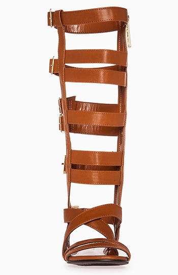 tan gladiator sandals with heel