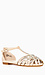 Crystal T-Strap Sandals Thumb 1