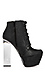 Lucite Heel Platform Booties Thumb 5