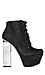 Lucite Heel Platform Booties Thumb 1