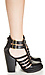 Caged Platform Booties Thumb 2