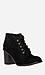 Chunky Heel Lace Up Booties Thumb 1