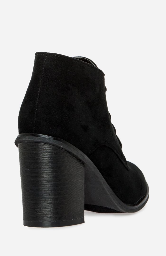 booties with a chunky heel