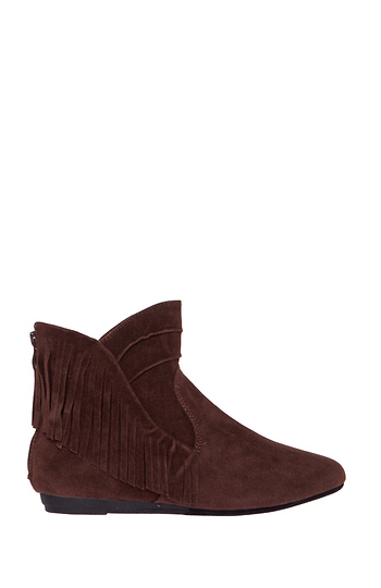 Fringed Ankle Boots Slide 1