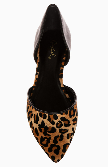 camel pointed toe flats