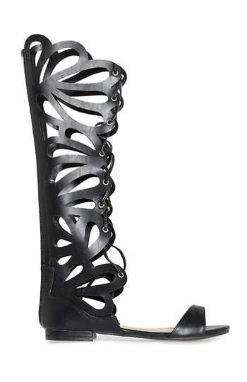 Scalloped Gladiator Sandals Slide 1