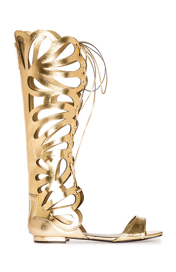 Scalloped Gladiator Sandals Slide 1