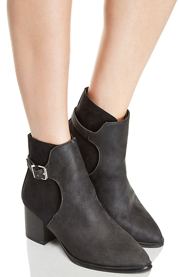 Chunky Heel Booties Slide 1