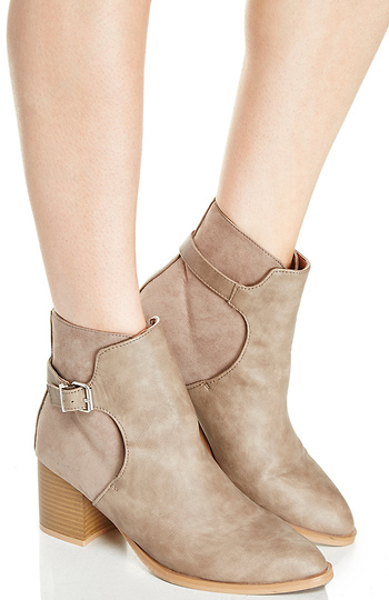 Chunky Heel Booties Slide 1