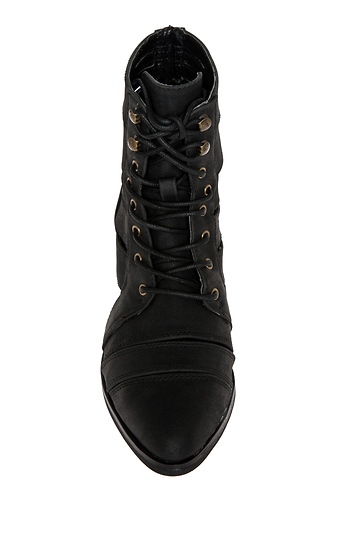 dsw black lace up booties