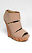 Nude Wedges with Cutout Detail Thumb 2
