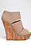 Nude Wedges with Cutout Detail Thumb 1