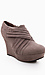 Pleated Wedge Booties Thumb 1