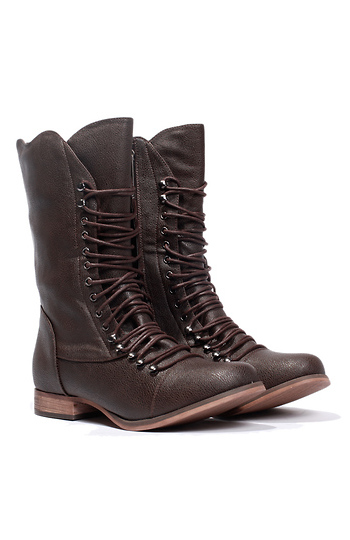 Lace-Up Utility Boots Slide 1