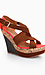 Color Block Cork Wedges Thumb 1