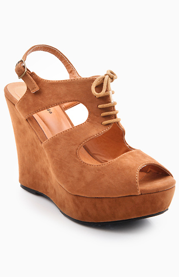 Oxford Peep Toe Wedges Slide 1