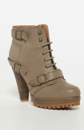 Lace Up Booties Slide 1